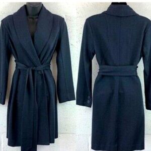 Cabi navy blue one button Harbour collar jacket size Ss NWOT office preppy